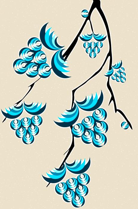 Blue Berries Branch