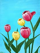 Tulips in Blue